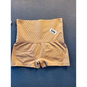 Prima Valentina High-Waisted Shapewear Control Shorts Beige L/XL Stretch